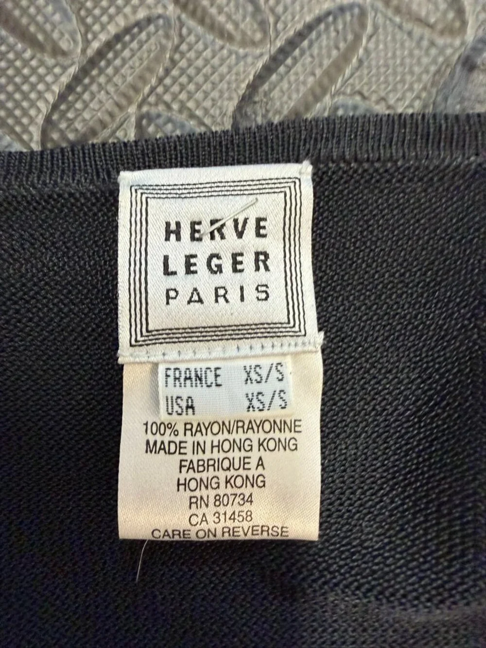 Herve Leger Black Mesh Tie Wrap Cardigan Shrug XS/S EUC Old Money